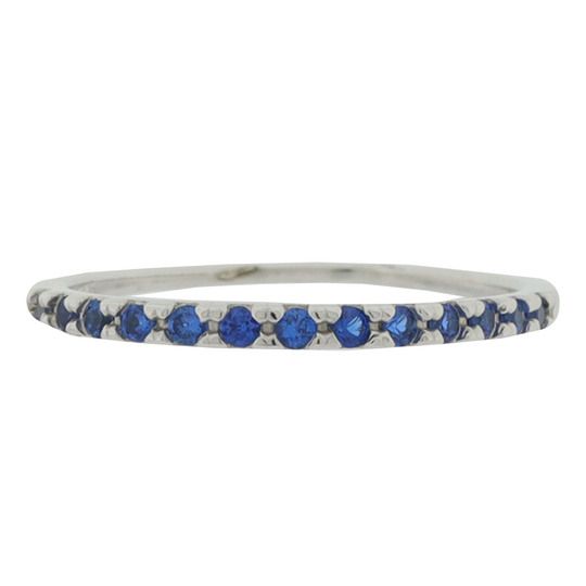 Anillo Alba Zirconias Azules .925