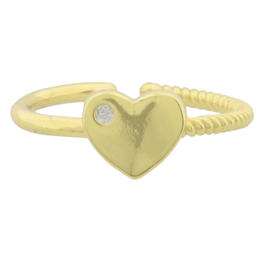 Anillo Soguilla Corazón Liso, Chapa