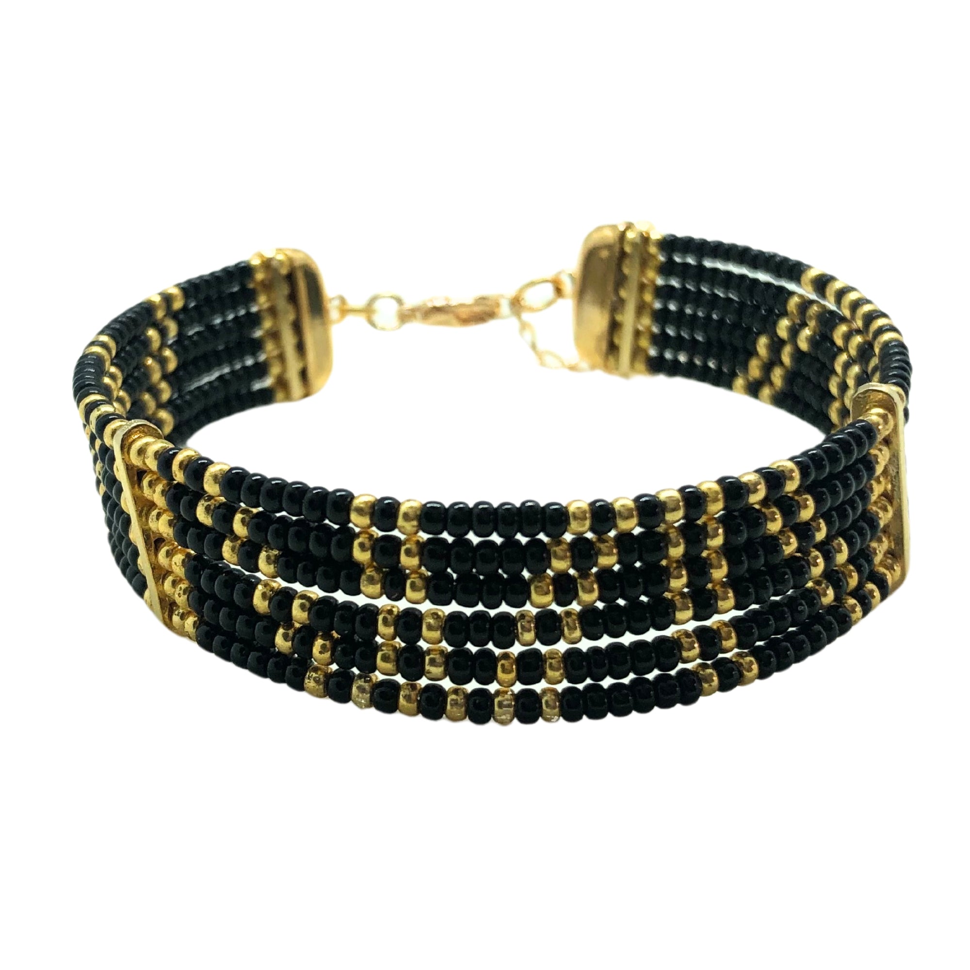 Pulsera Gabrielle Chaquiras Negras