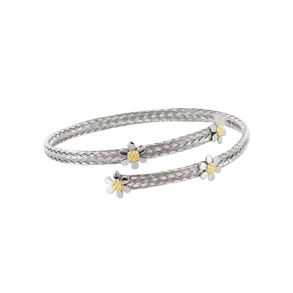 Brazalete Elle Garra con Flores Mini